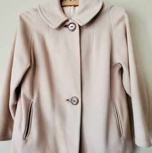 Classic Beauty! Beige Wool and Cashmere Coat